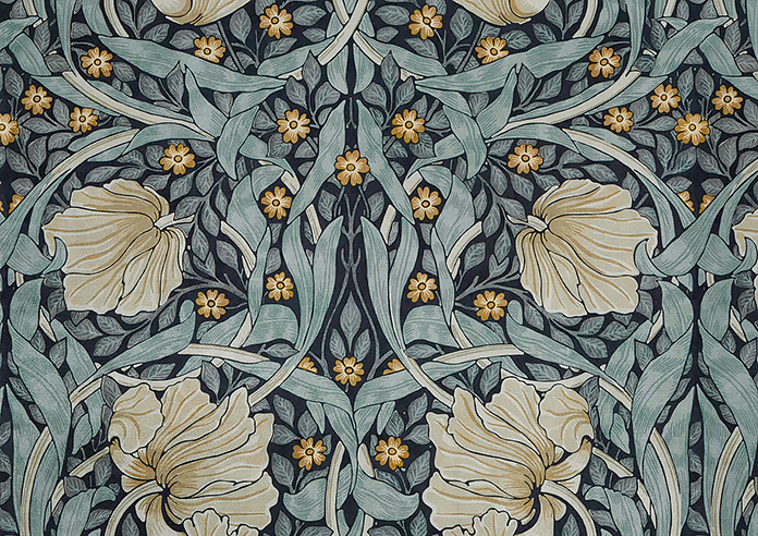 William Morris At Home Pimpernel Velvet, Indigo - Made to Measure Curtains - Image 8